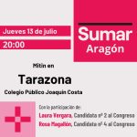 Acto público SUMAR en Tarazona