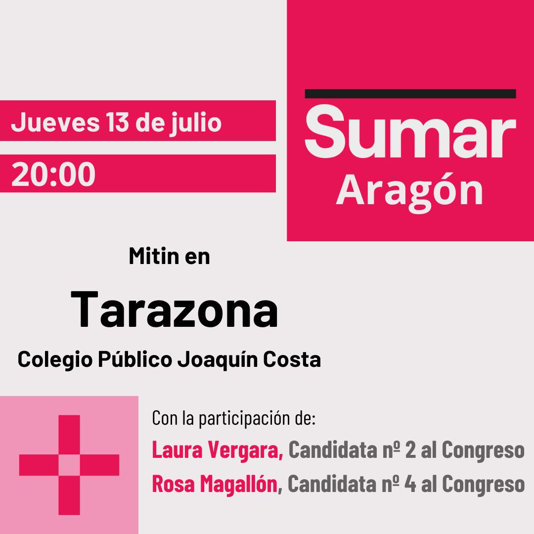 Acto público SUMAR en Tarazona