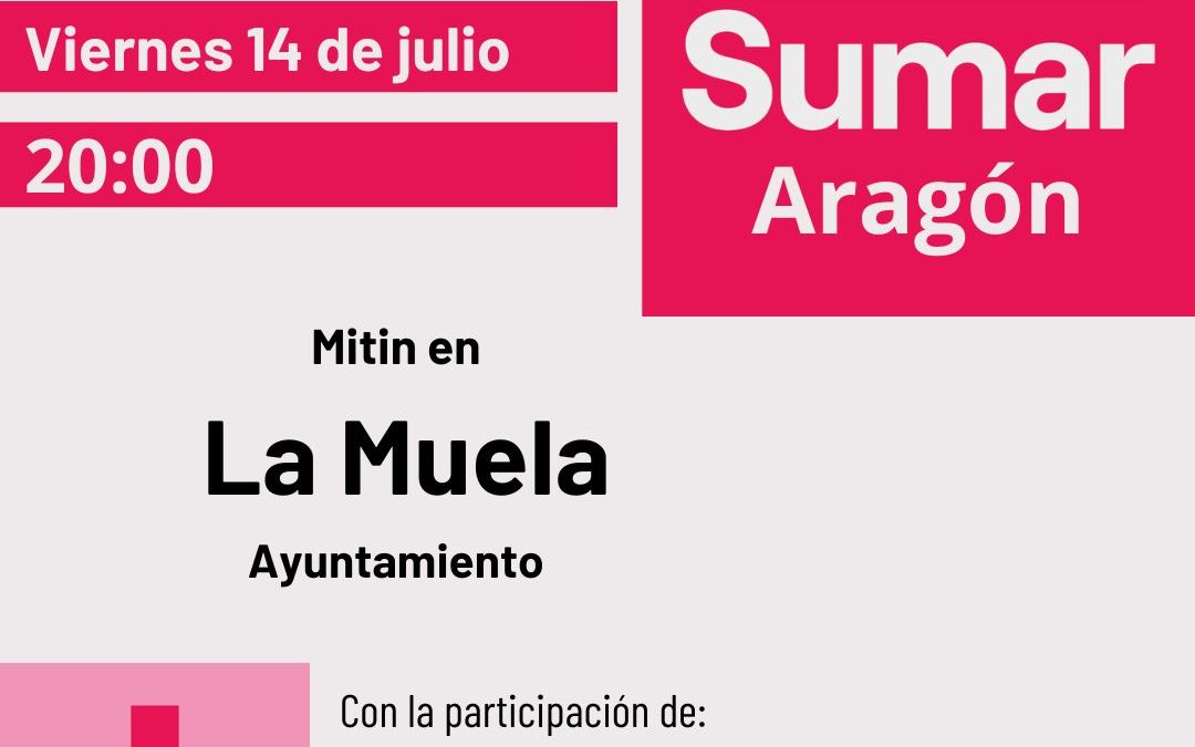Acto público SUMAR en La Muela