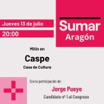 Acto público SUMAR en Caspe