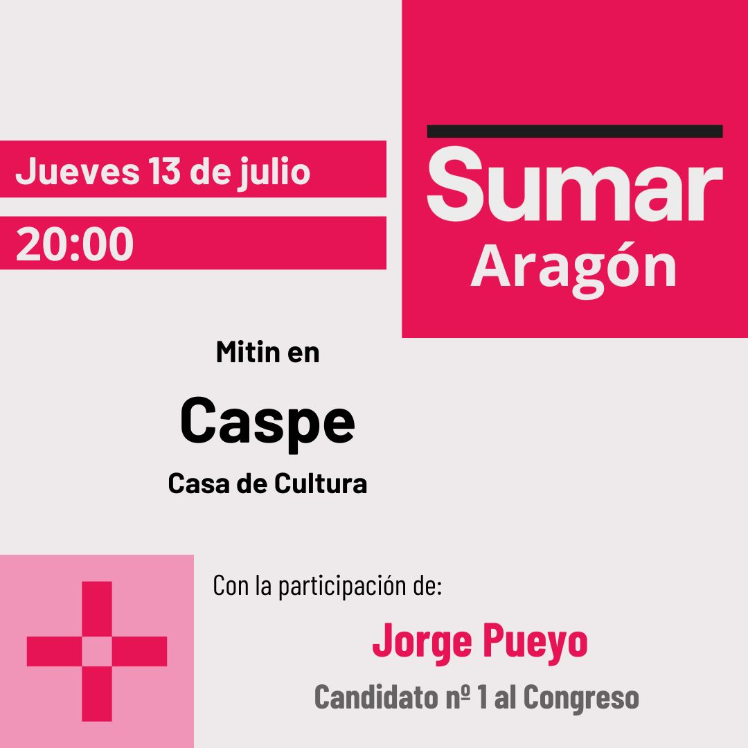 Acto público SUMAR en Caspe