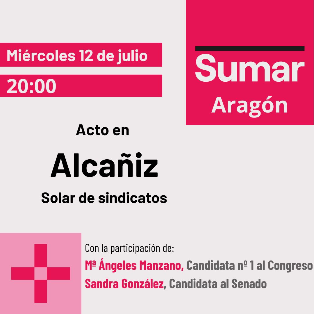 Acto SUMAR en Alcañiz
