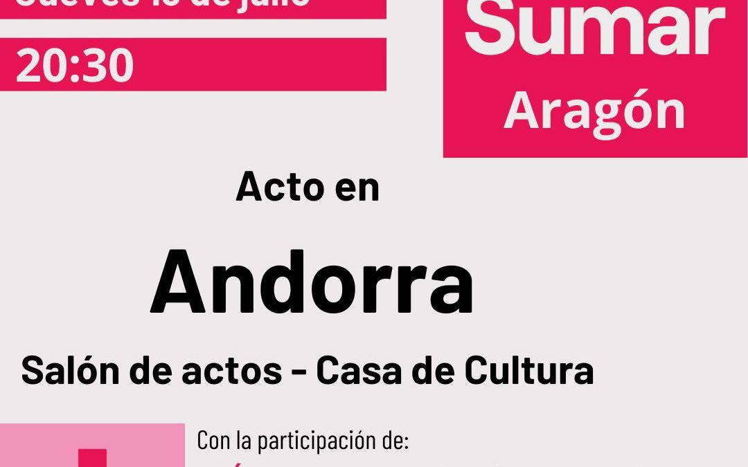 Acto público SUMAR en Andorra