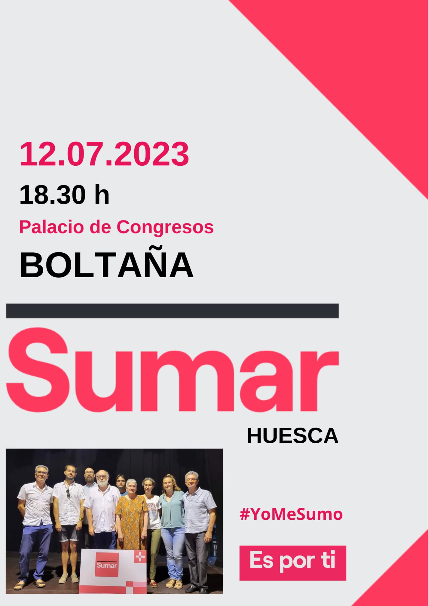 Acto público SUMAR en Boltaña
