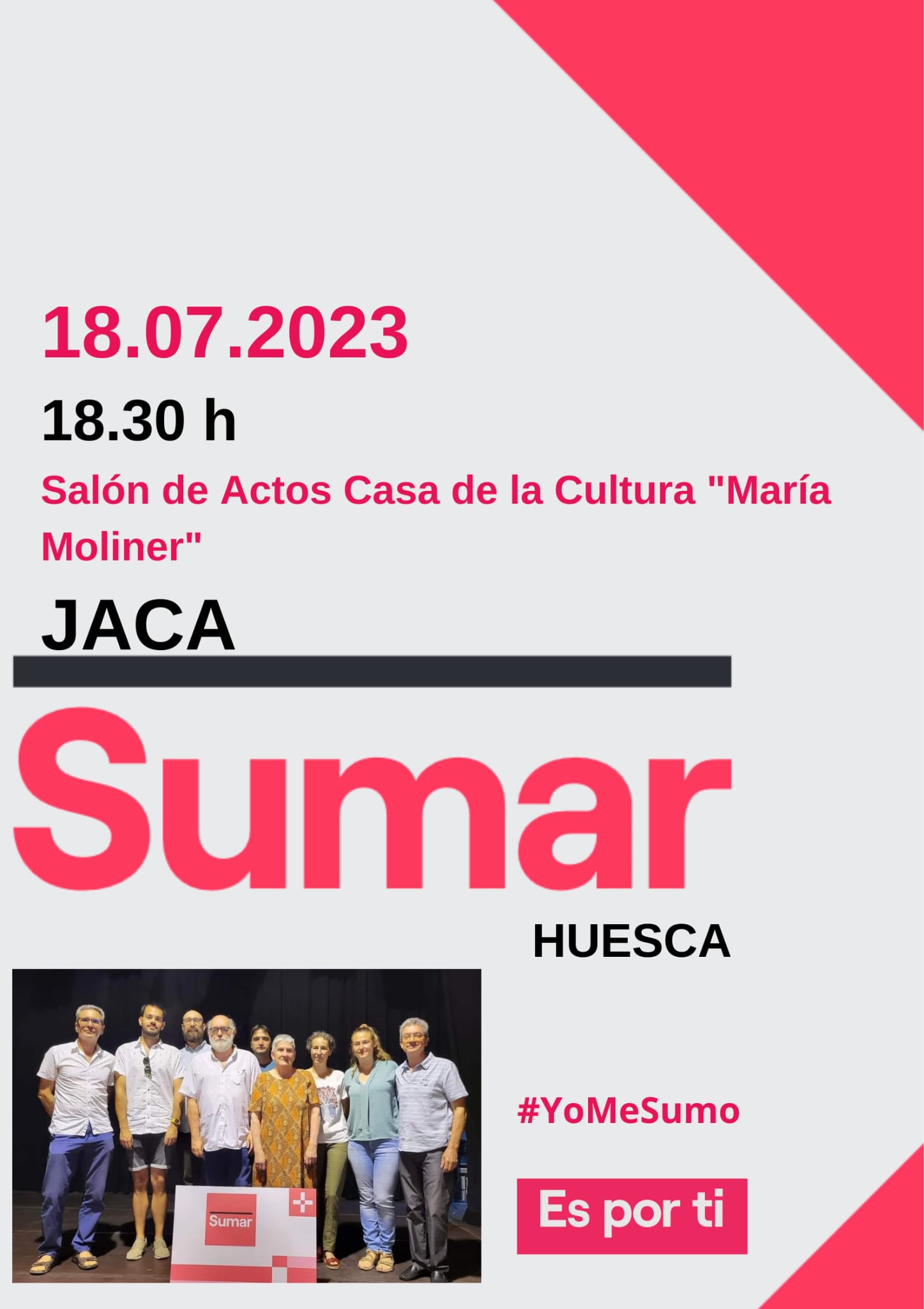 Acto público Jaca