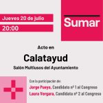 Acto público SUMAR: Calatayud