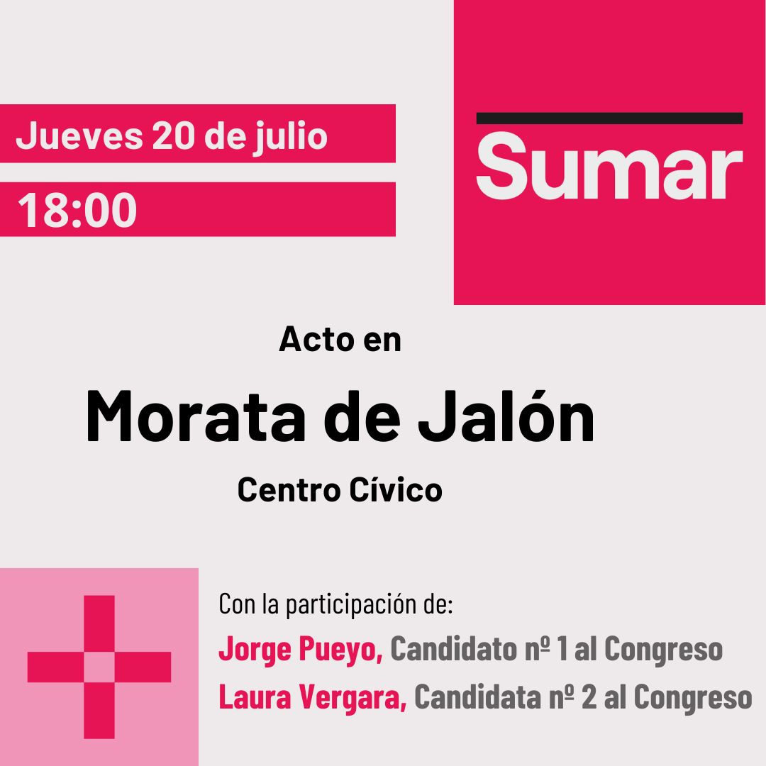 Acto público SUMAR: Morata de Jalón