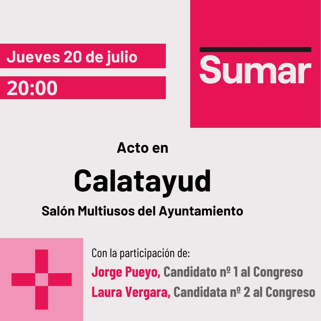 Acto público SUMAR: Calatayud