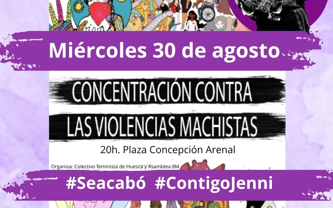Concentración contra las violencias machistas #SeAcabó – Huesca
