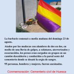 Conmemoración: Cementerio Civil de Huesca