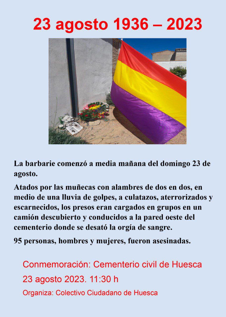 Conmemoración: Cementerio Civil de Huesca