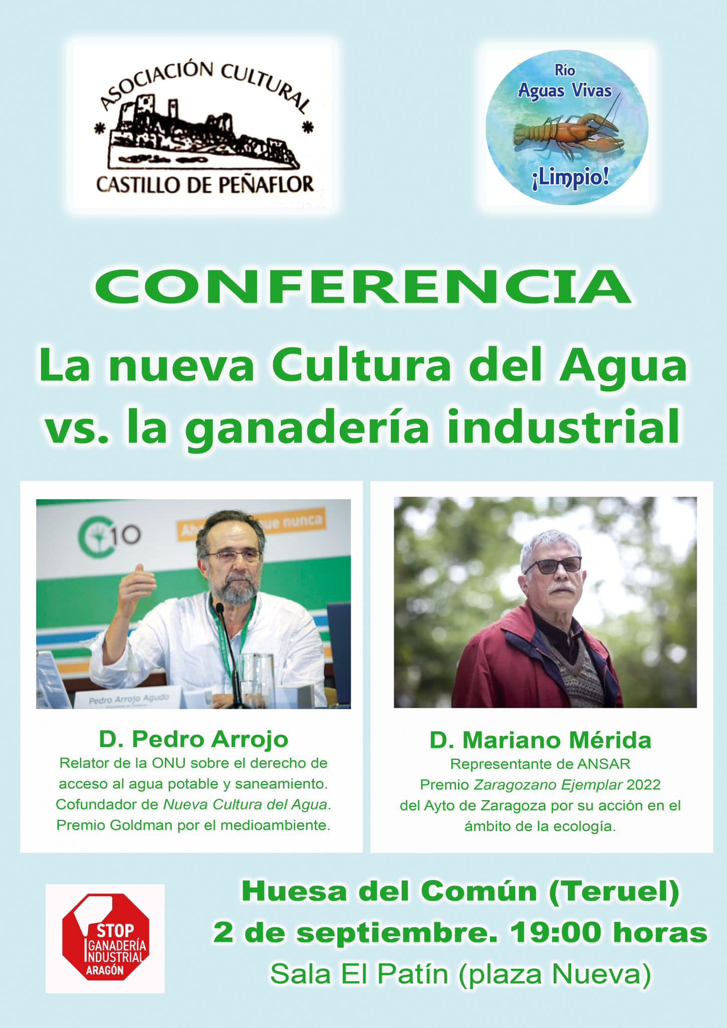 Conferencia: La Nueva Cultura del Agua VS Ganadería industrial