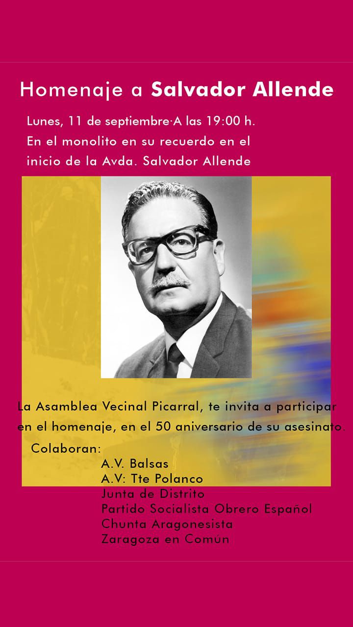 Homenaje a Salvador Allende