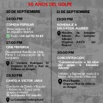 Jornadas de Memoria, Verdad y Justicia: 50 años de golpe en Chile