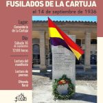 Homenaje a los vecinos fusilados de La Cartuja