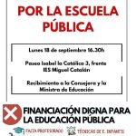 Concentración por la Escuela Pública