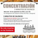 Concentración: 5 minutos de silencio Sepigrar es un Derecho
