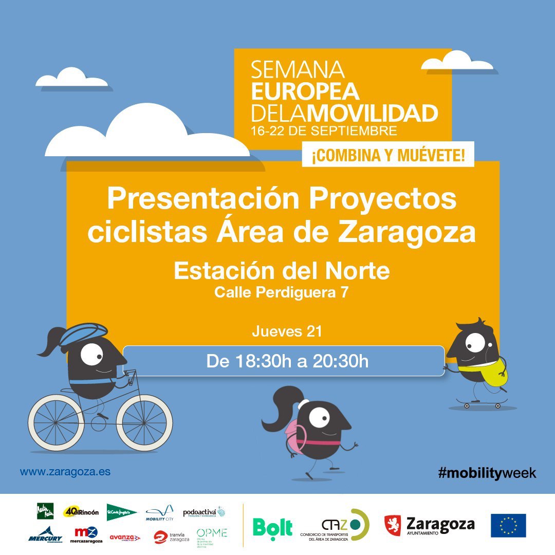 Presentación de Proyectos Ciclistas Área de Zaragoza