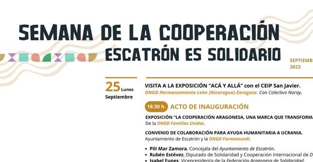 Semana de la Cooperación 'Escatrón es Solidario'
