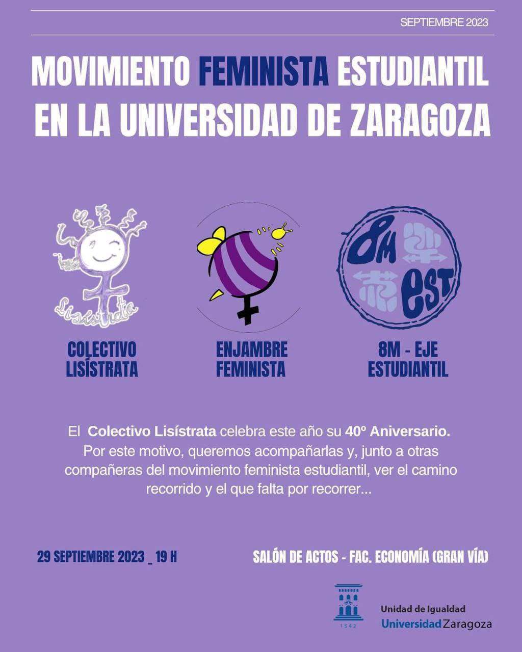 Reunión del movimiento feminista estudiantil