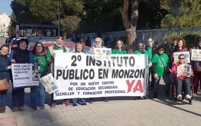 Cambiar Monzón exigirá al Gobierno de Aragón triplicar la partida para la construcción del segundo instituto