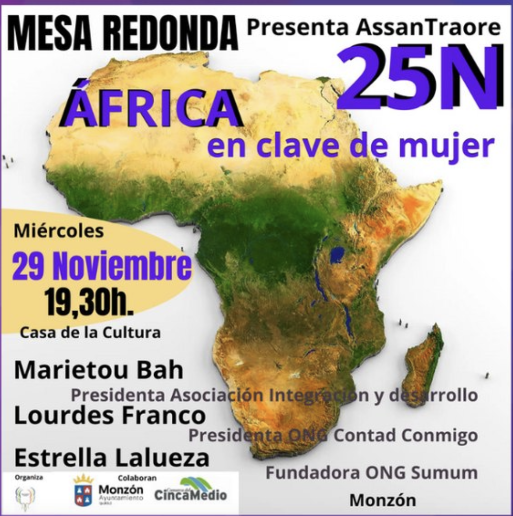 25N en Monzón: Mesa redonda 'África en clave de mujer'