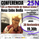 25N Monzón: Conferencia ¿es la prostitución un trabajo sexual?