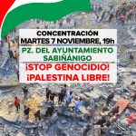 Concentración por Palestina: Sabiñánigo