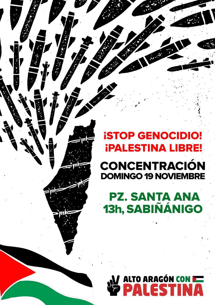Concentración ¡Stop genocidio! ¡Palestina libre!