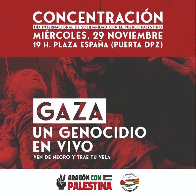 Concentración: Gaza, un genocidio en vivo