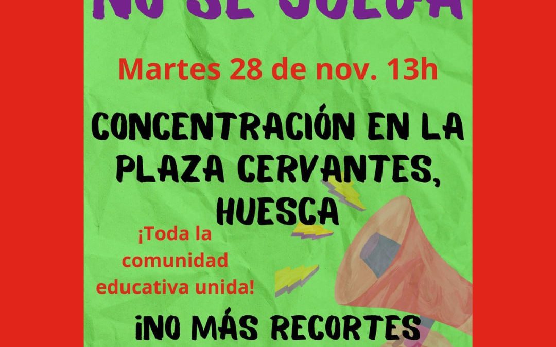 Concentración ‘Con la educación no se juega’