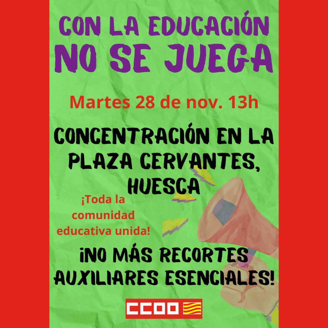 Concentración 'Con la educación no se juega'