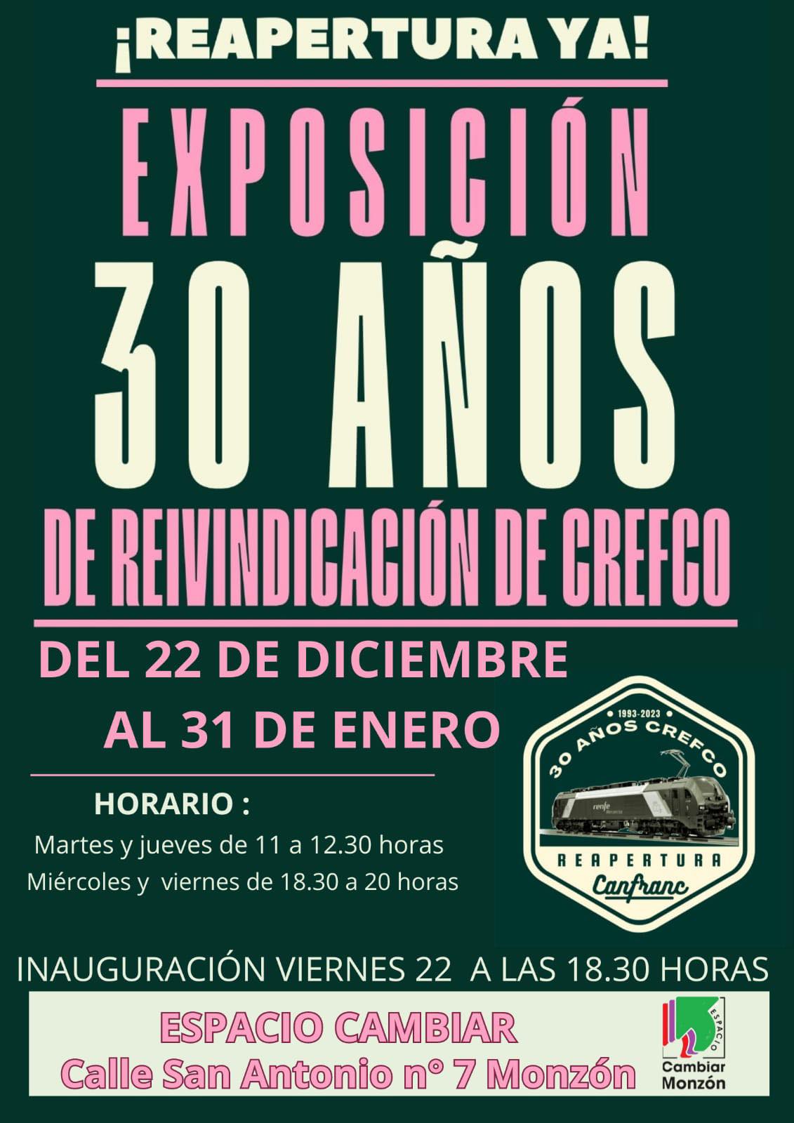 ¡Reapertura Ya¡ Exposición 30 años de reivindicación de CREFCO