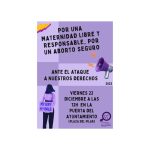 Concentración por una maternidad libre y responsable. Por un aborto seguro