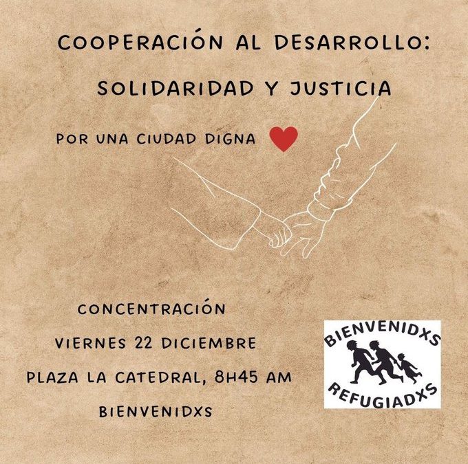 Concentración «Cooperación al desarrollo: Solidaridad y justicia»