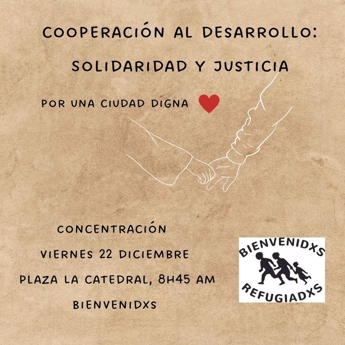 Concentración "Cooperación al desarrollo: Solidaridad y justicia"