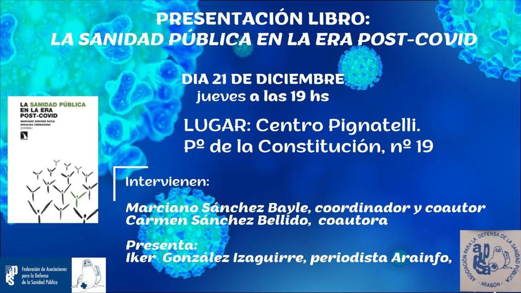 Presentación libro: "La Sanidad Pública en la era post-Covid"