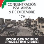 Concentración ¡Stop genocidio! ¡Palestina libre!