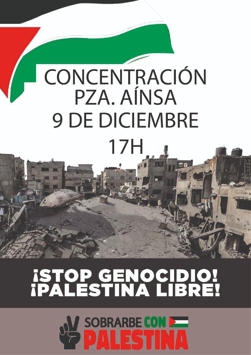 Concentración ¡Stop genocidio! ¡Palestina libre!