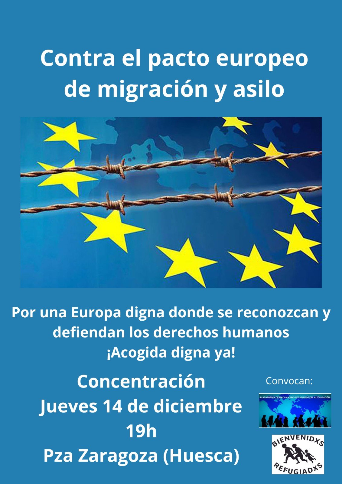 Contra el pacto europeo de migración y asilo