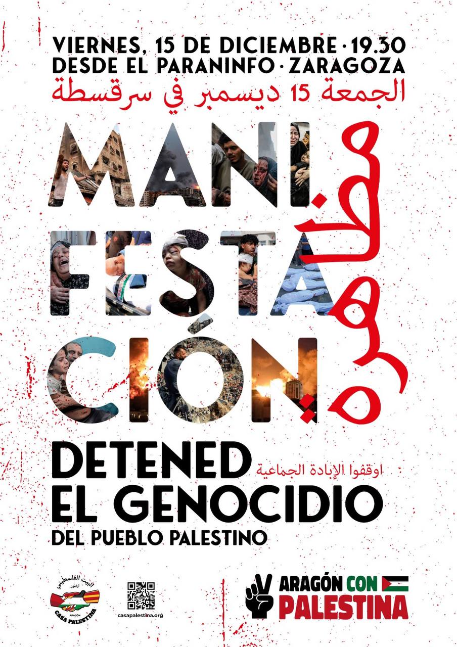 Manifestación: Detened el genocidio en Palestina