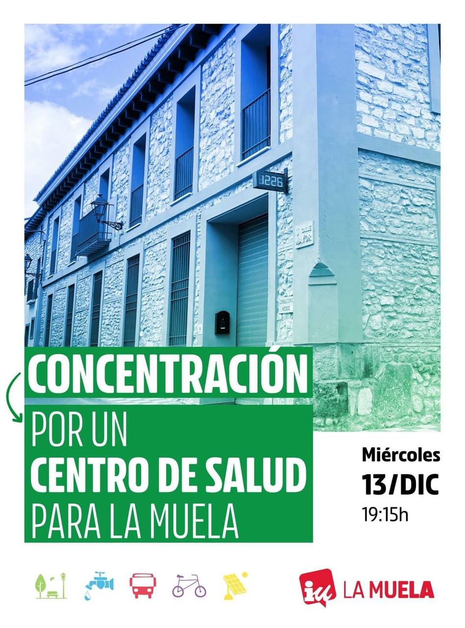 Concentración por un centro de salud para La Muela