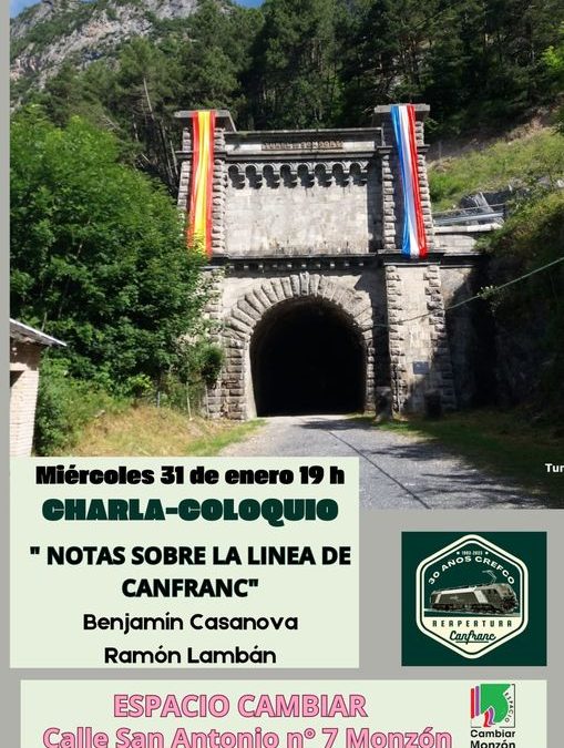 Charla coloquio sobre la línea de Canfranc-Olorón