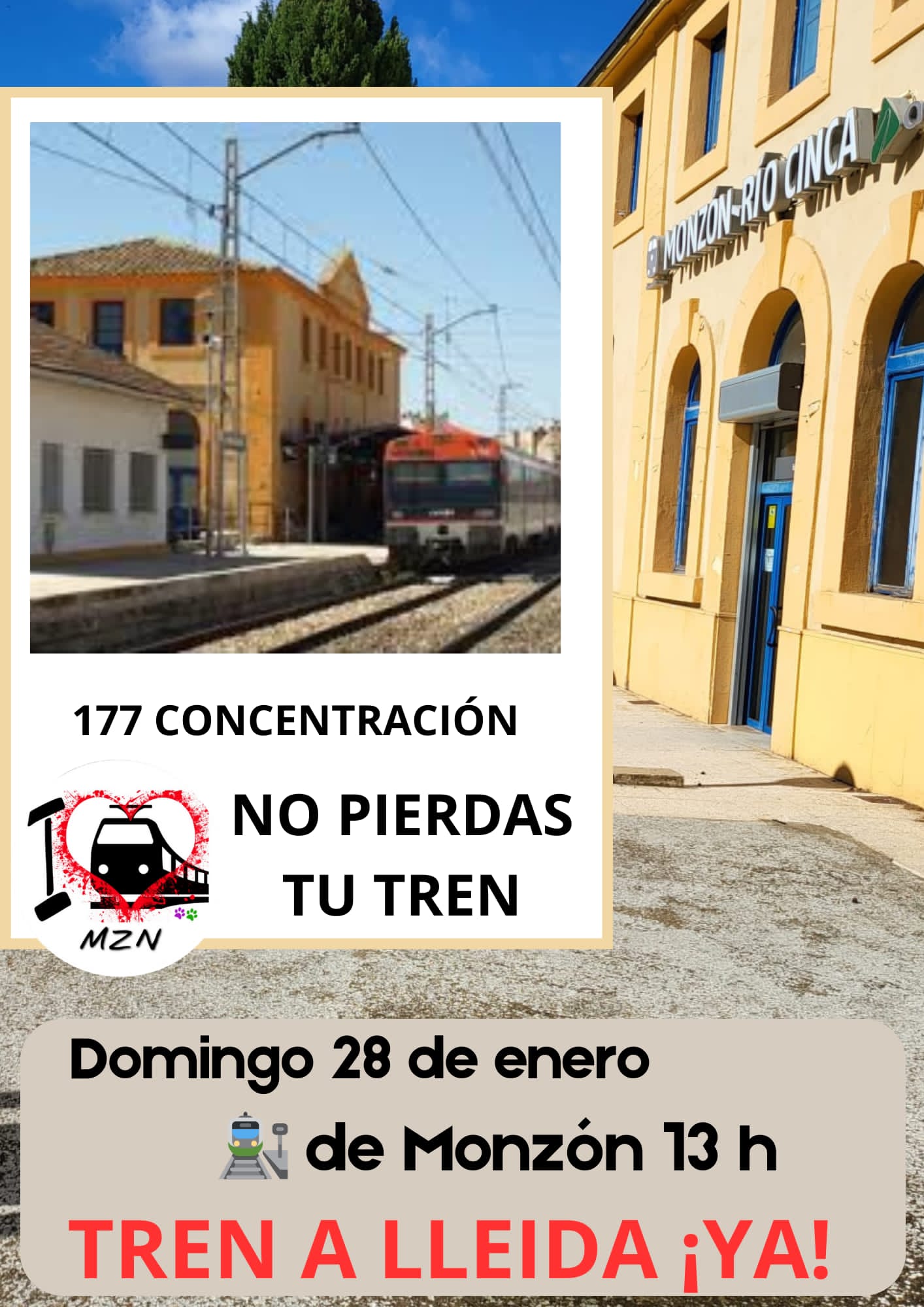 177 Concentración 'Aragón no pierdas tu tren'