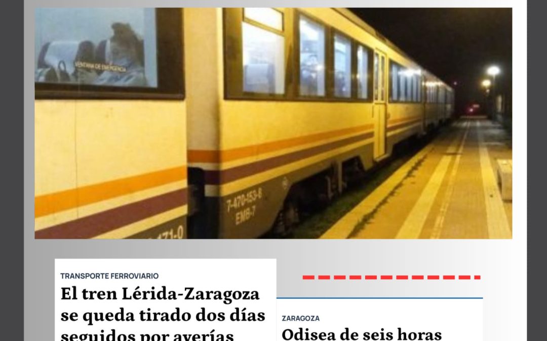 35 concentración en estaciones y apeaderos de Aragón