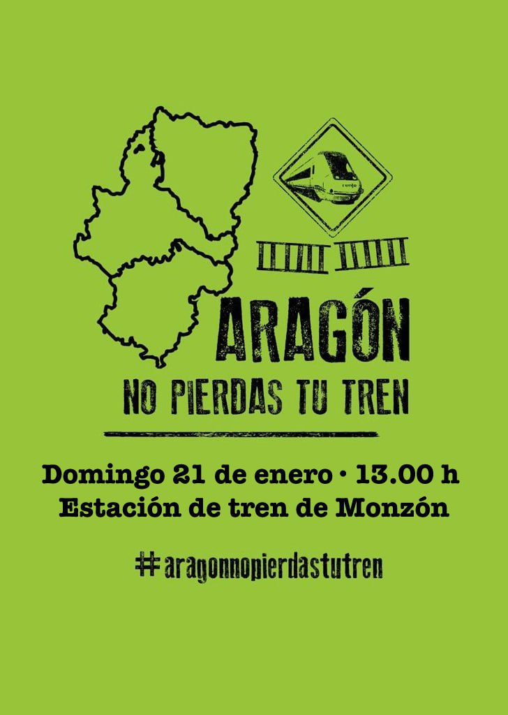 176 Concentración "Aragón no pierdas tu tren"