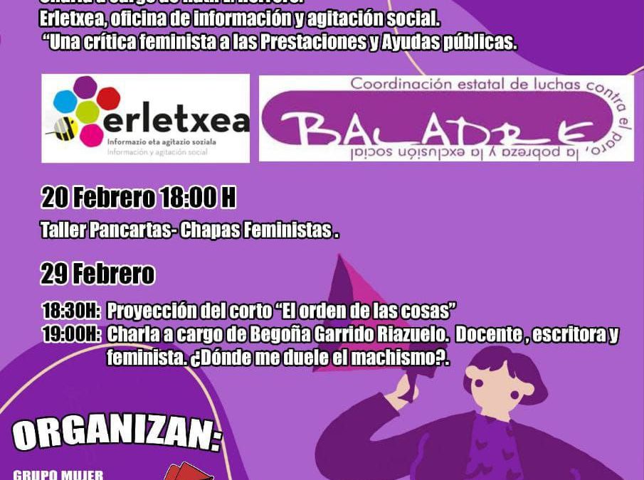 Jornadas en torno al 8 de marzo