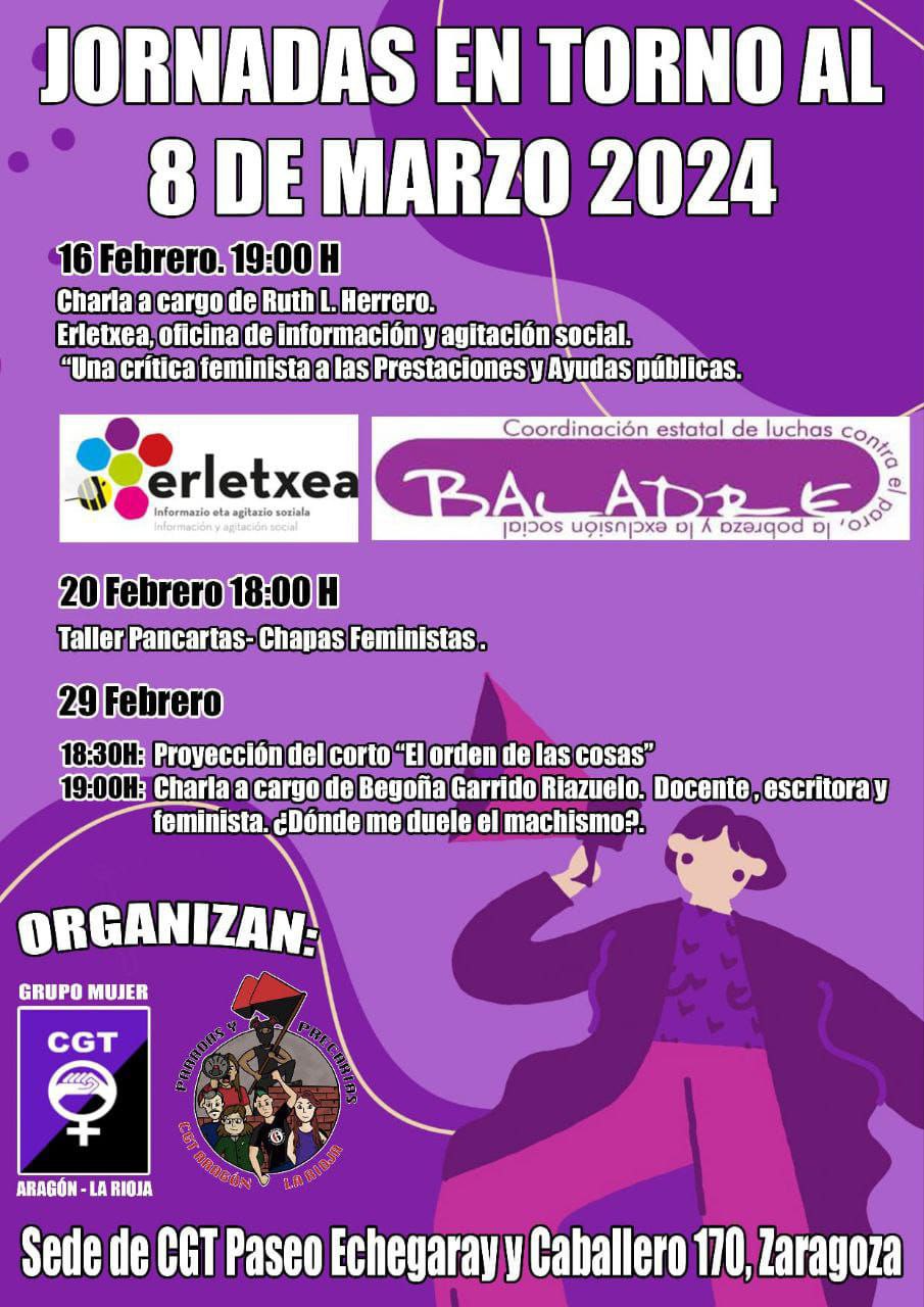 Jornadas en torno al 8 de marzo