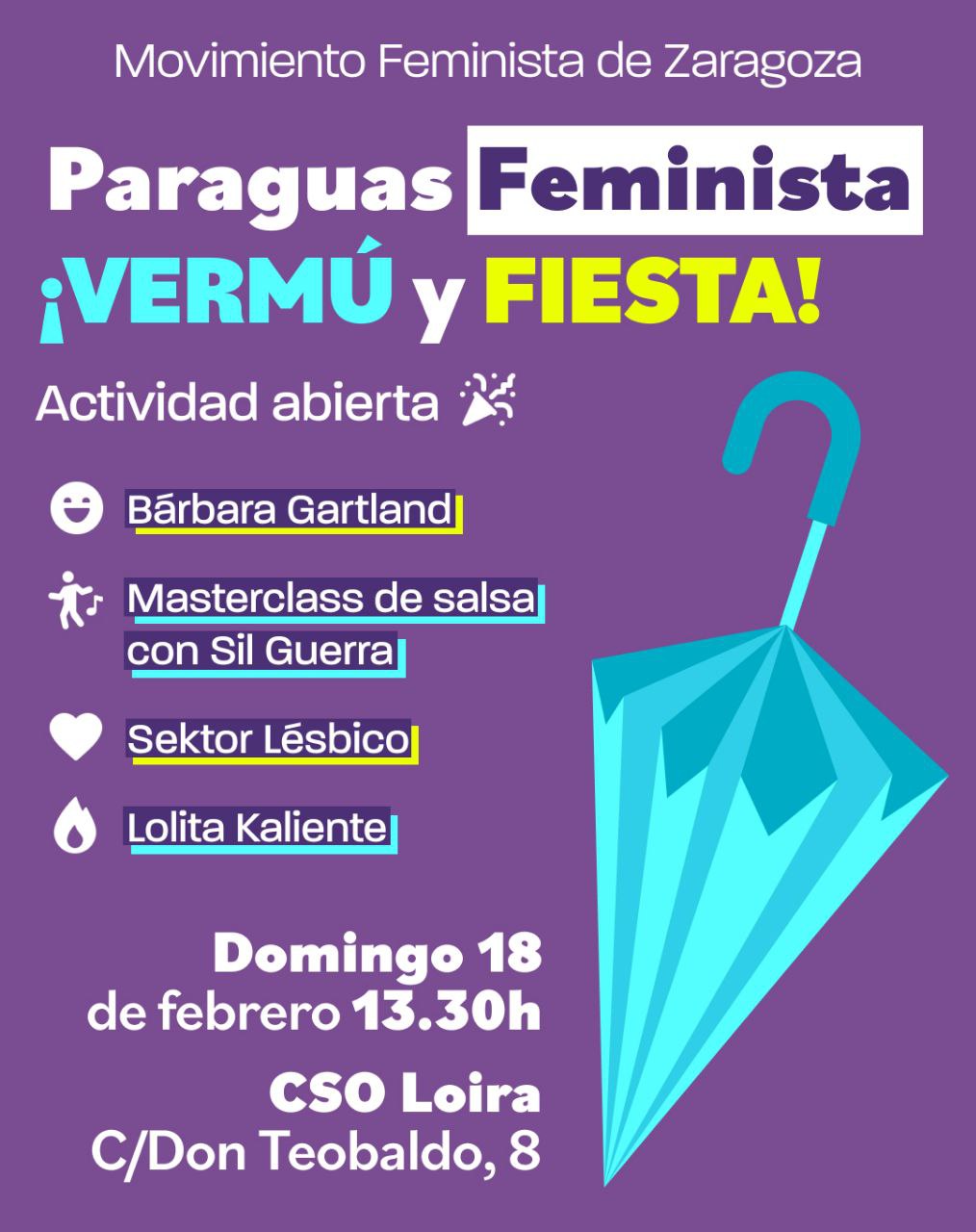 Vermú y fiesta 'Paraguas feminista'