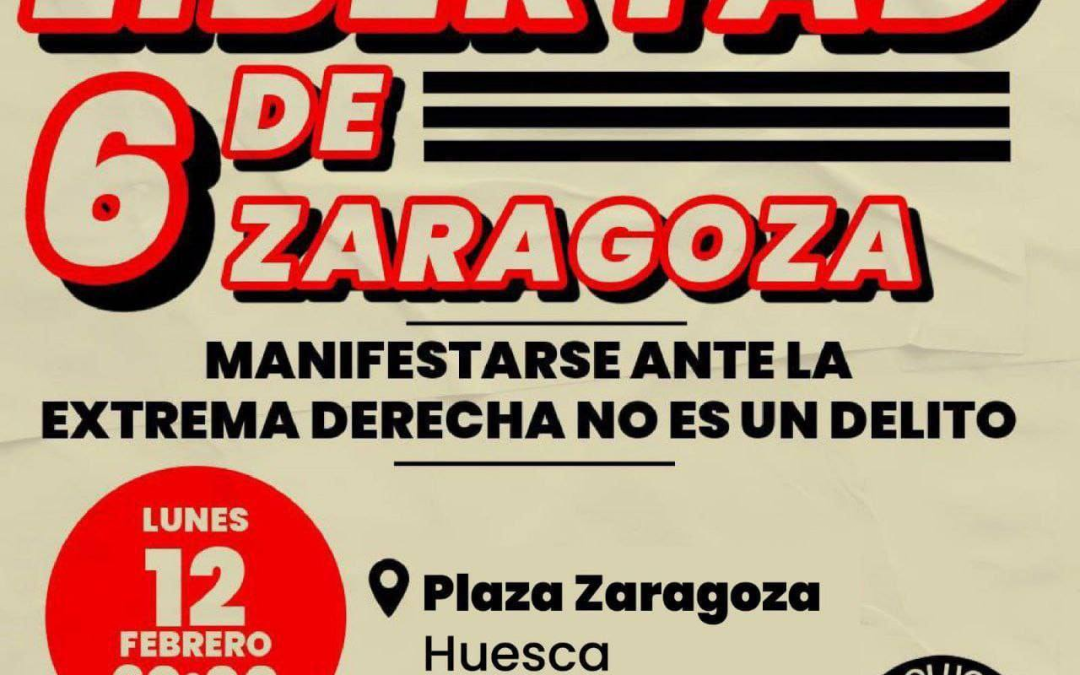 Concentración «Libertad para los 6 de Zaragoza»